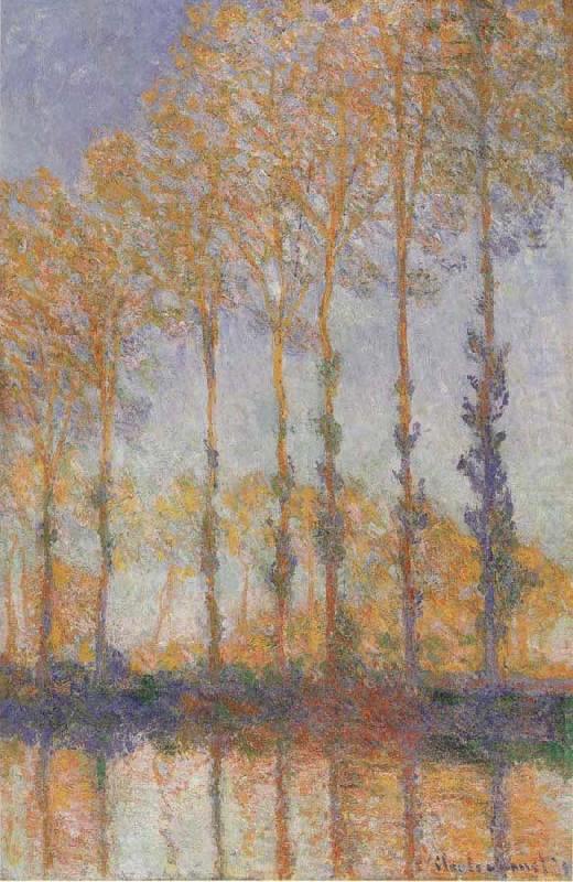 Poplars on the banks of the EPTE, Claude Monet